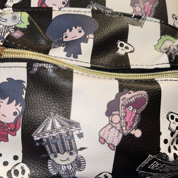 Beetlejuice Striped Mini Backpack NWT - Picture 5 of 6